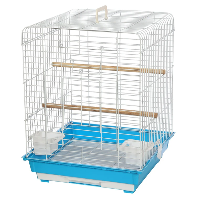 Flat Top Small Parakeet Cage Travel Bird Cage Portable
