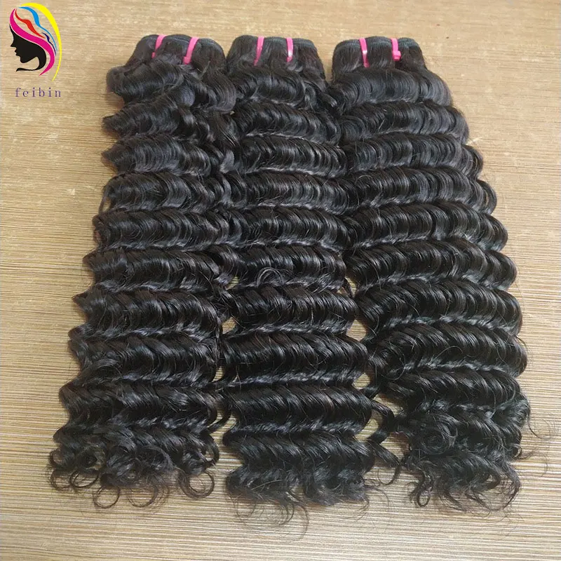 Deep Wave 12a Double drawn raw brazilian peruvian vietnamese indian Fumi virgin vendor 100% human hair extension bundle