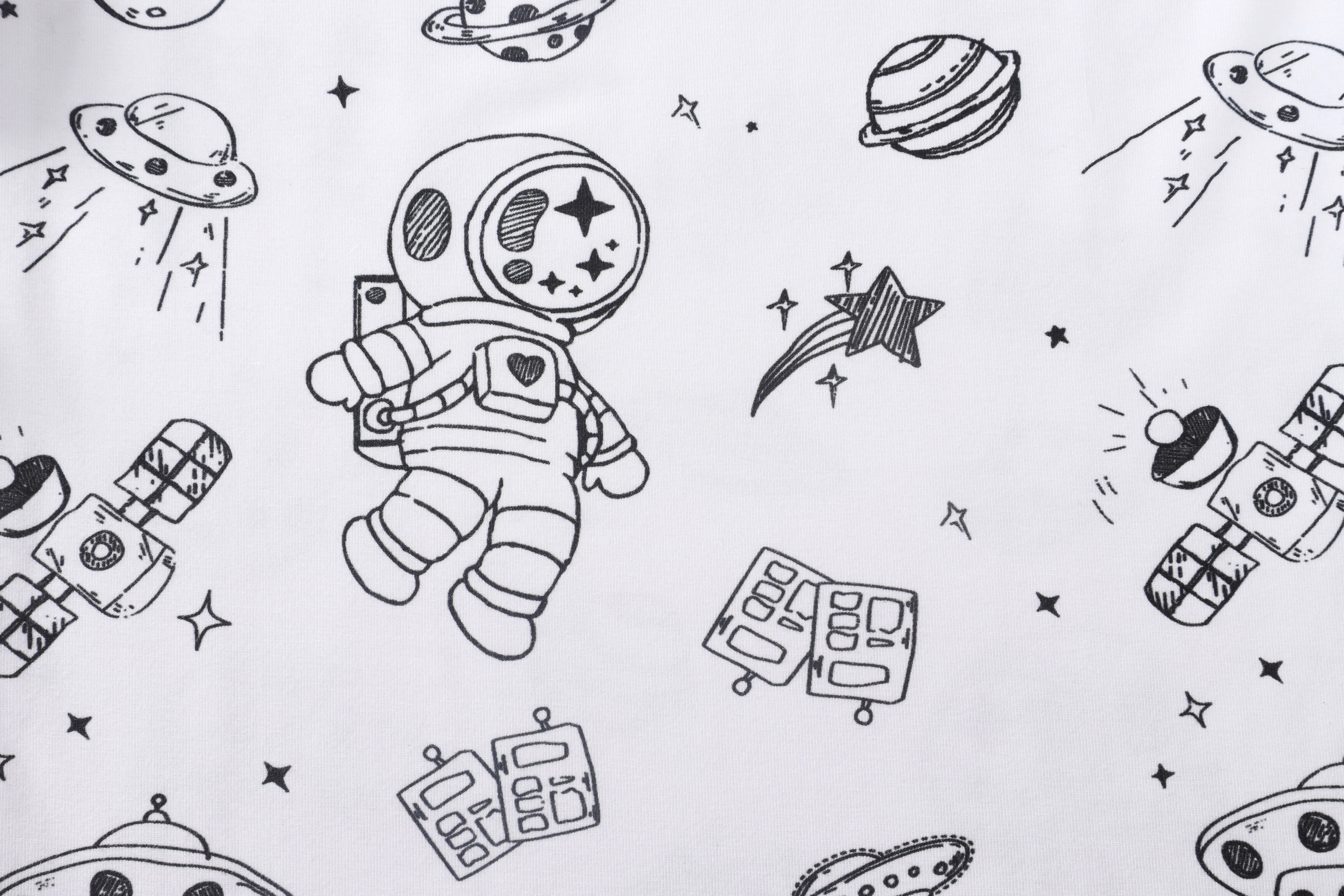 DIY coloring Kids Pajamas long sleeves 3T Sleepwear Set Girl Boy Unisex Children Painting Drawing Pajamas