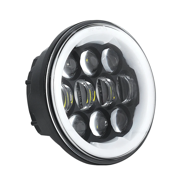 Новое поступление 5 3/4 светодиодные фары RGB halo мотоцикл точка SAE фара для harley 12v