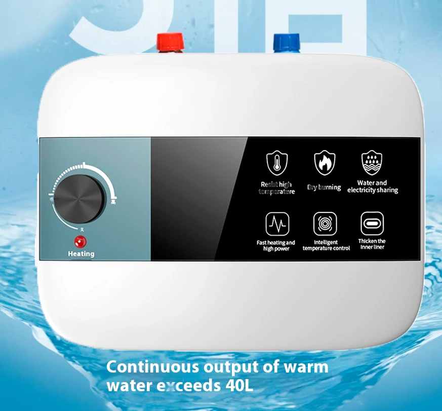 Low price supplier 6L electric tank hot water heaters instant  Mini Water Heater for Electric kitchen central heating system