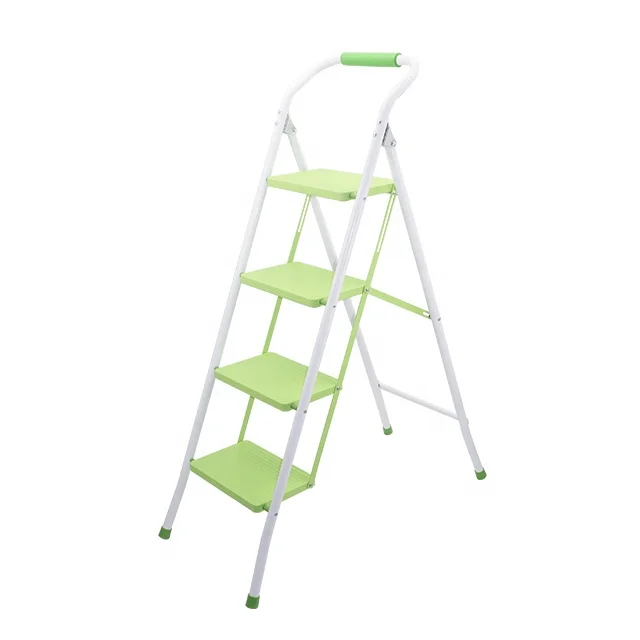 Contemporary single step straight step steel ladder for office use