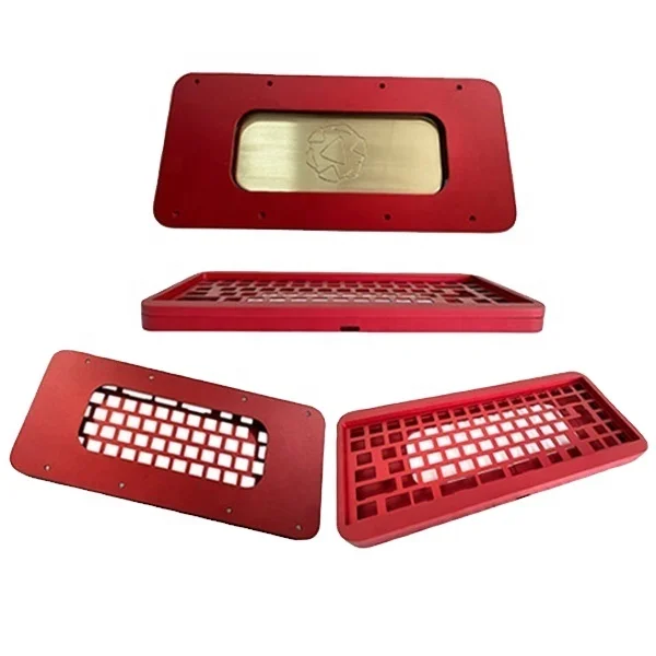Fashion 65% mechanical diy keyboard case keyboard plate oem cnc keycaps aluminium keyboard case