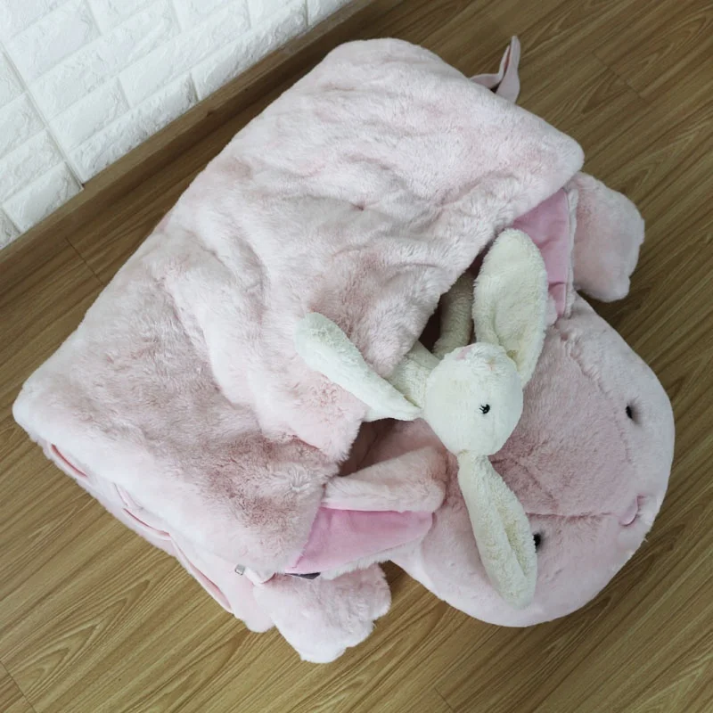 ; Очень мягкие и теплые; С дизайном в виде костюма кролика боди с принтом «snuggle pod Плюшевые животные детский спальный мешок для детей