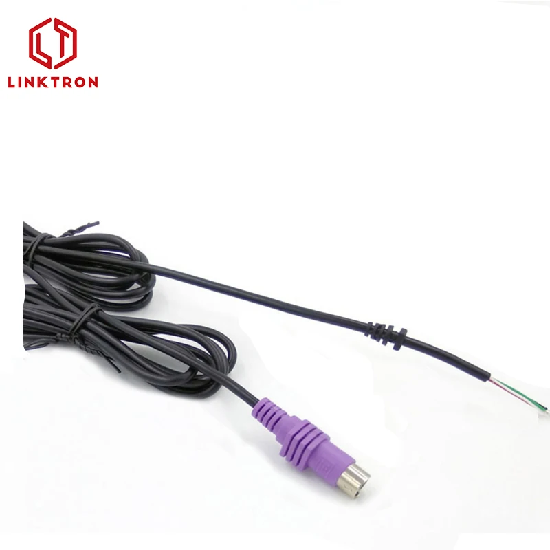 4 Pin Male Mini Power Din To 4 Pin Male Mini Power Din 24v Scanner Cable For Printer