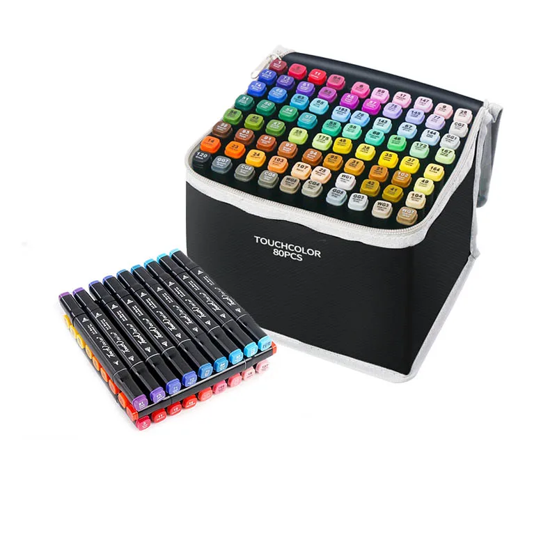 Dress design Architectural Design Landscape Alcohol Dual Tips Art Markers Set 60 80 colors set New package