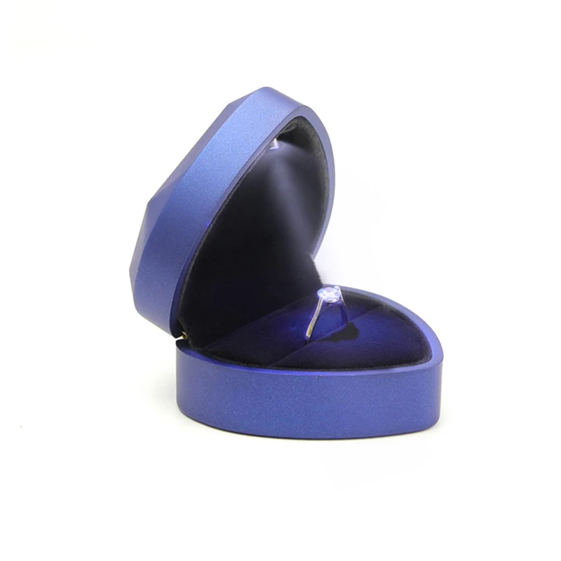 Heart LED Light Jewelry Creative Ring Jewelry Collect Gift Box High-end Necklace Jewelry Box Pendant Packing Box