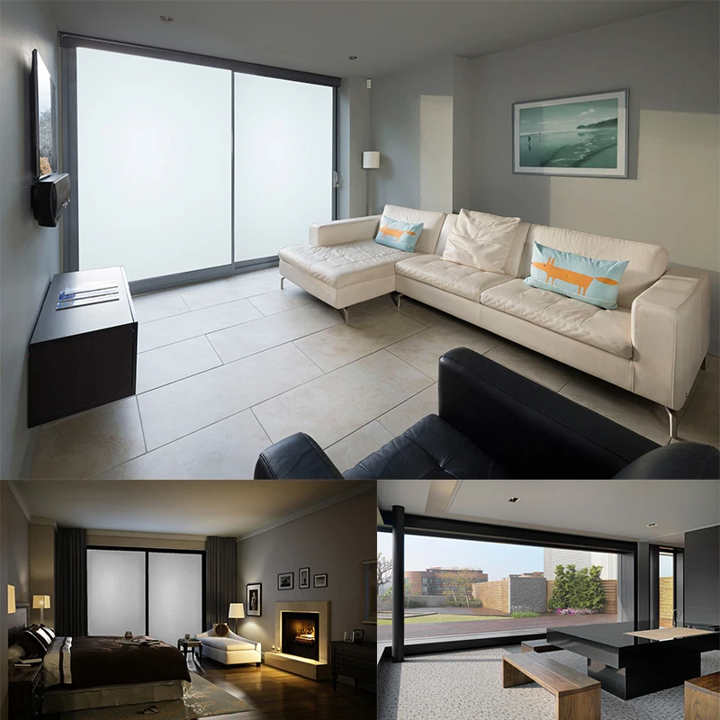 Dark Grey/black  Window Glass Film Electronic Smart Tint PDLC Switchable Smart Film