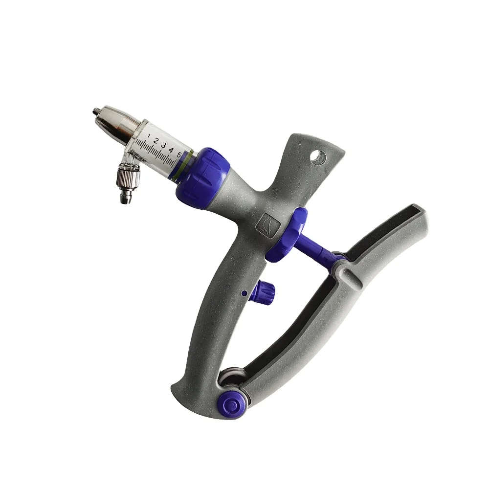 KD107B ветеринарный многоразовый пластиковый стальной шприц для небольших ДОЗ