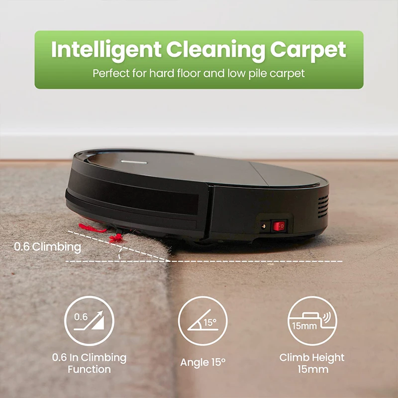 Smart Floor Robotic Wet And Dry Vacuum Cleaner Auto Intelligent Powerful Robot Vacuum Cleaner With Brushes
