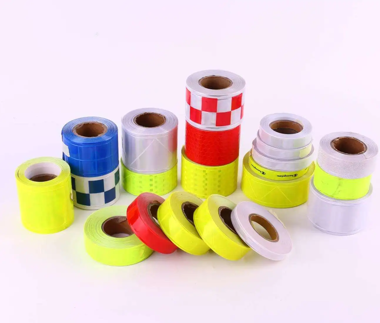 Hot Sale Wear-resistant Checkered Prismatic Bike Traffic Cone PVC Reflective Tape