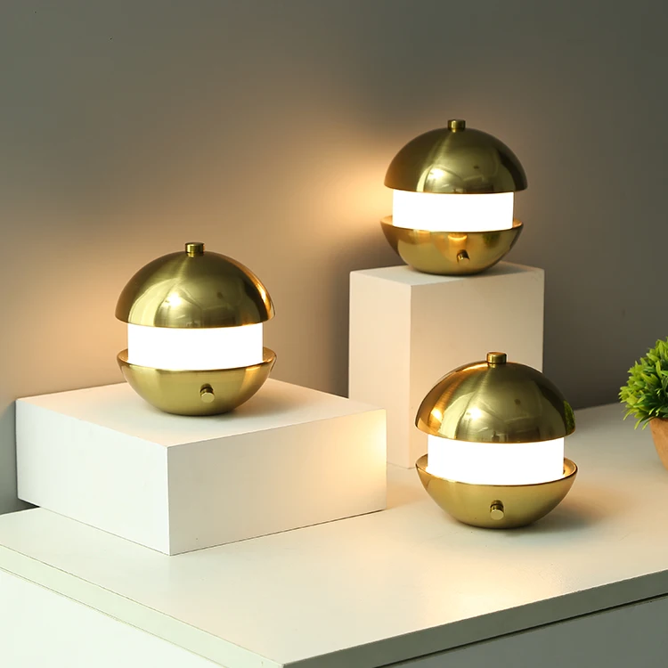 New Design Decoration Touch Control Cordless Restaurant Bedroom Rechargeable LED Table Lamp