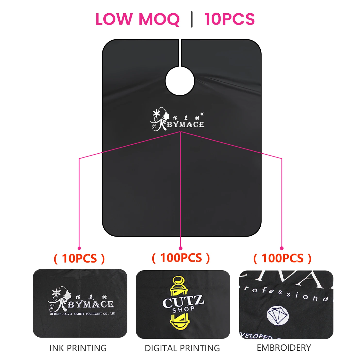 Wholesale Waterproof Premium Salon Capes Customized Polyester Berber Gown Hari Cutting Hairdressing Cape