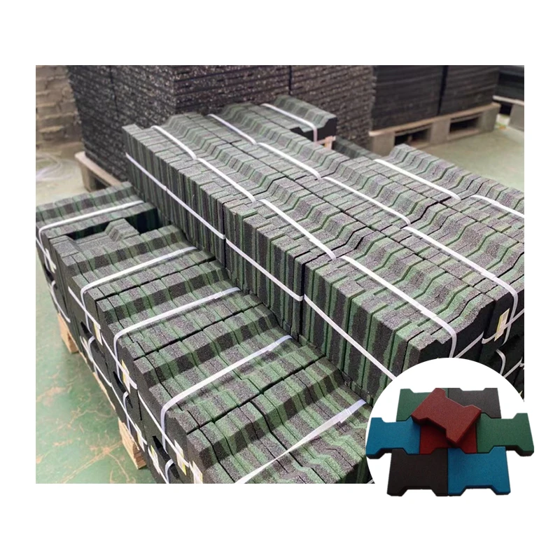 Outdoor Dog Bone Rubber Tiles Stable Rubber Brick