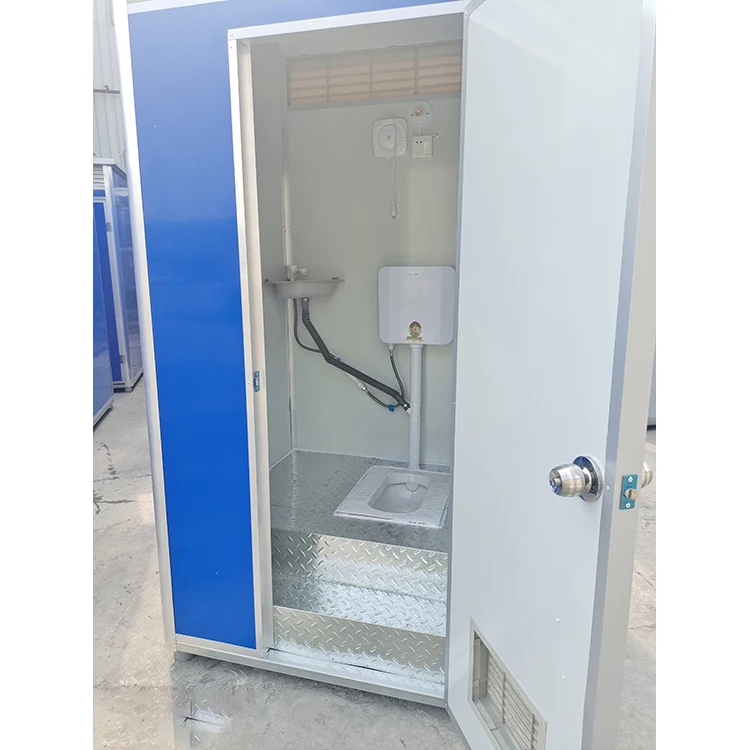 Professional China Portable Toilet With Air Conditioner, Modular Prefab Shower Room With Toilet