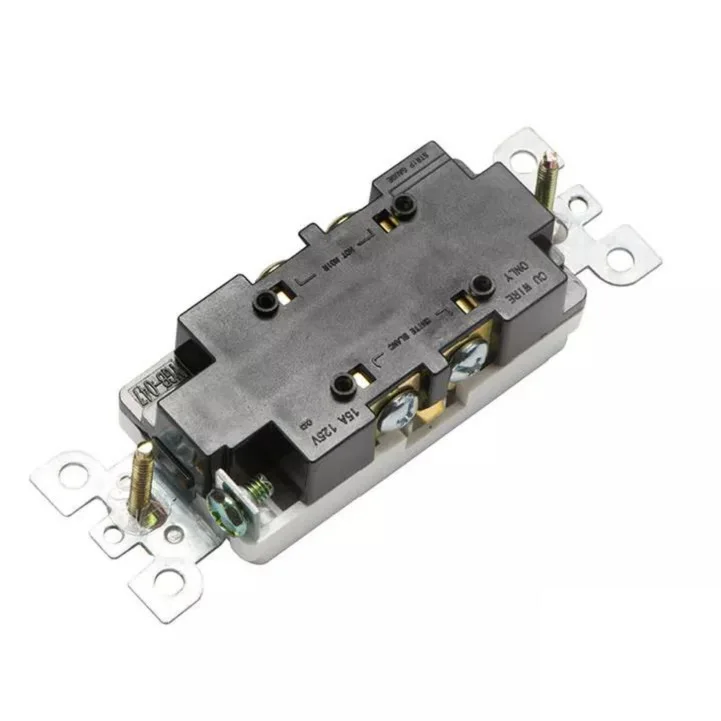 Hooanke NEMA 5-15R 15amp 125V US Decorator Duplex Electrical Wall Receptacle Outlet Socket With Tamper Resistant