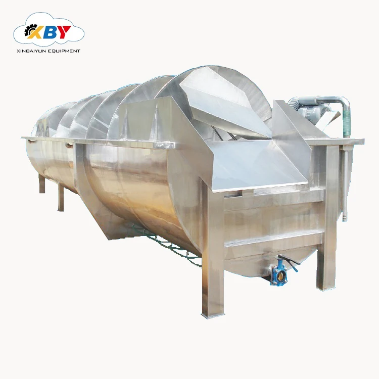 High quality chicken screw chiller for chicken slaughterhouse/chicken processing equipment