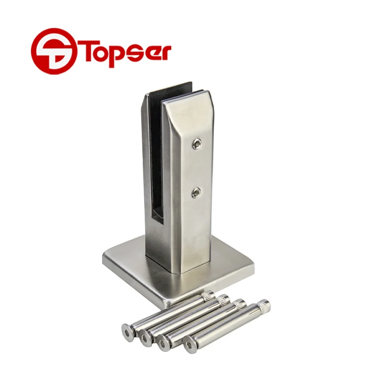Adjustable Frameless Swimming Pool Glass Spigot Stainless Steel 175MM Height Railing Spigot Fence