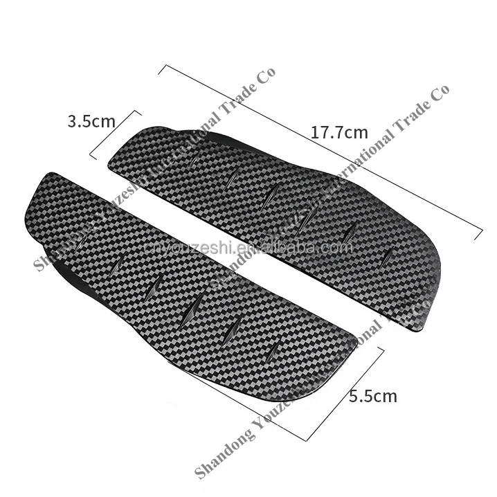 New Carbon Fiber Rain Brow Rear view Mirror Rain Eyebrow Cover