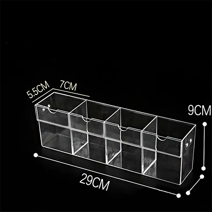 Custom Tier Clear Acrylic Pen Display Holder Rack With Price Tag Pocket Pen Organizer For Shopping Mall Supermarket