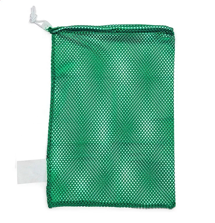 Small Drawstring Mesh Bags   Muslin Mesh Bag  Logo Print Mesh Pouch