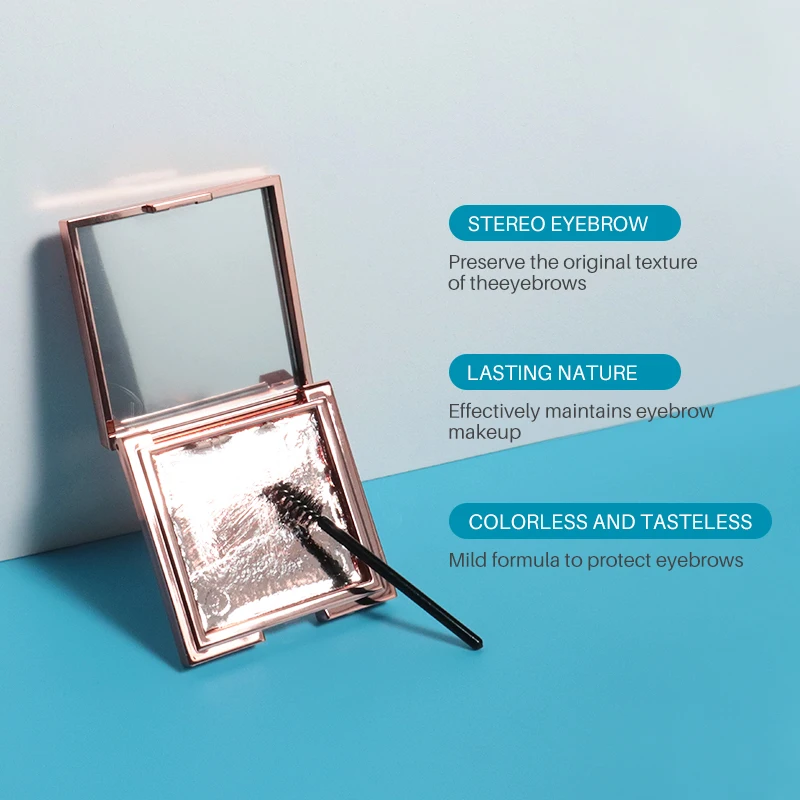 customized fruity and scented brow freeze gel wax for brow Non Irritation soap wax in compact lifting Dry Fast