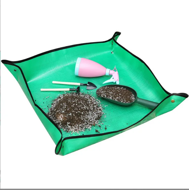 America market Waterproof PE Garden Kneelers Transplanting Repotting Grass Seed Plant Mat Pad Grounding Gardening Mat