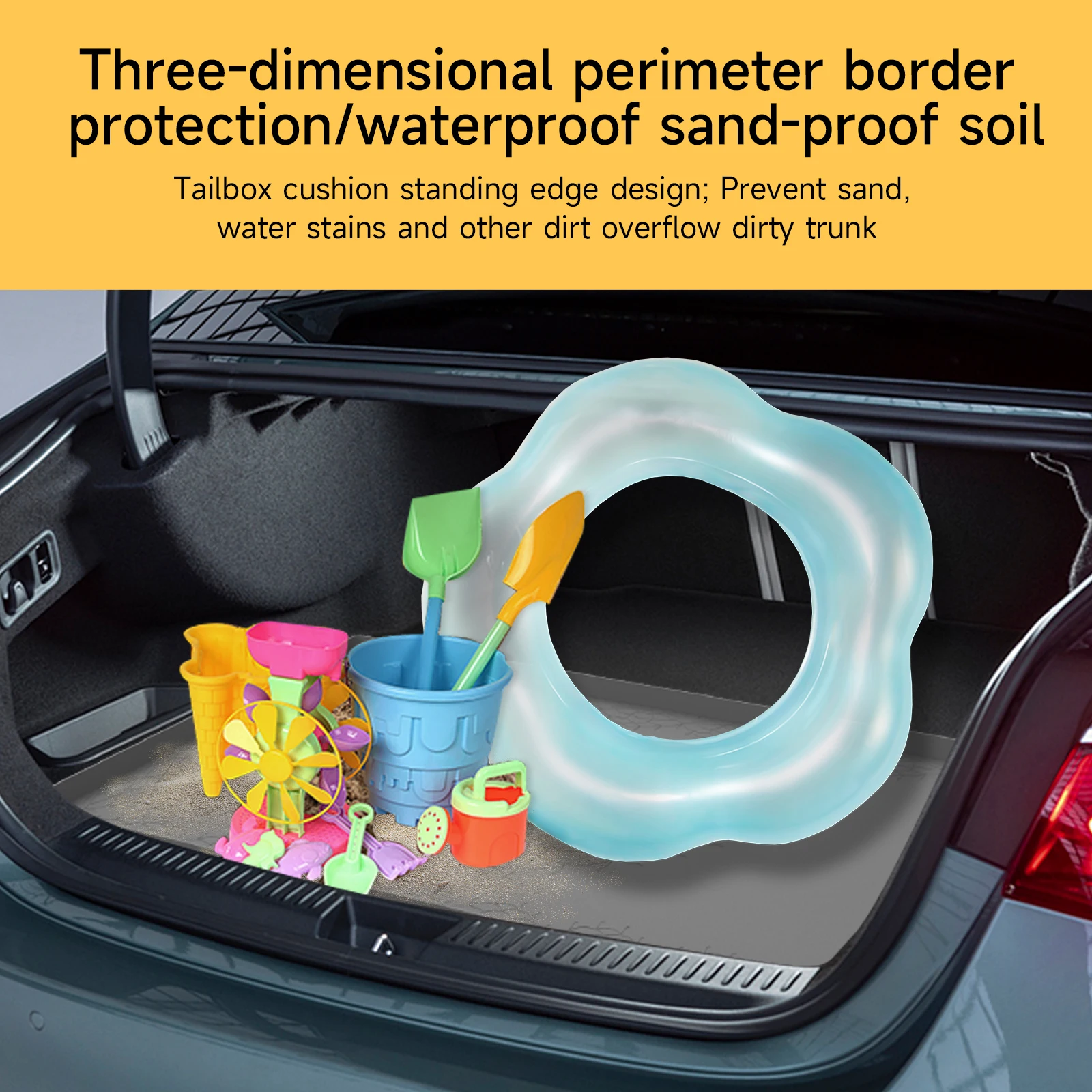 Высококачественные Нескользящие силиконовые автомобильные коврики на заказ для ног водонепроницаемый коврик багажника автомобиля