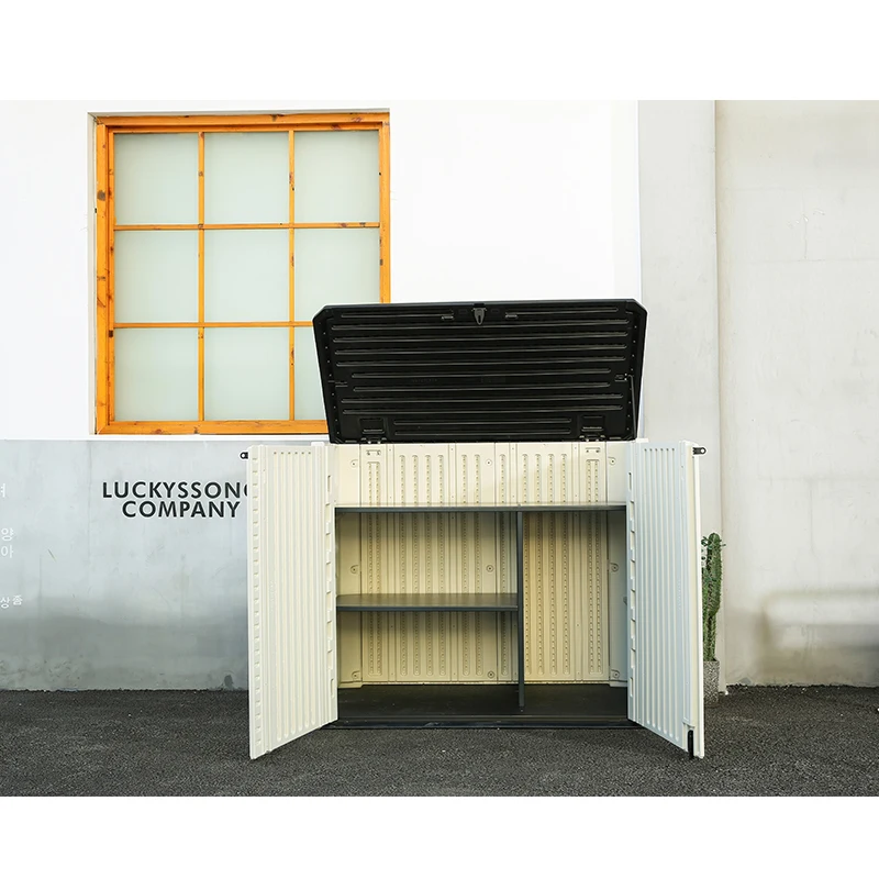 Kinying brand both outdoor and indoor full height plastic storage cabinets for storage items with cheap price ArtPlast