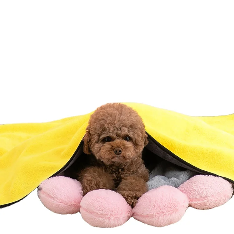 Банный халат из микрофибры для домашних животных, быстросохнущее супервпитывающее полотенце для уборки собак и кошек