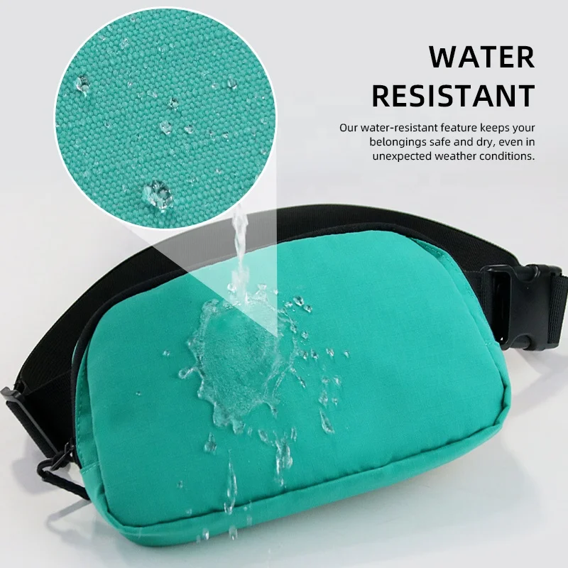 New Polyester Designer Mini Running Belt Waist Bags Custom Logo Water Resistant YKK Zipper Everywhere Women Fanny Pack Crossbody