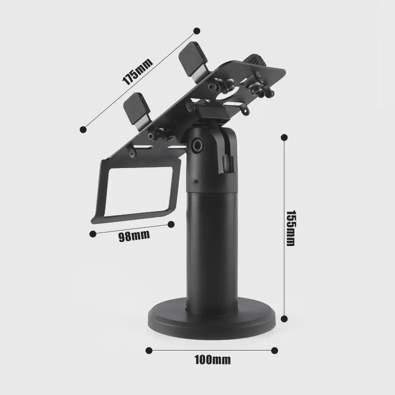  SETLCOM new pattern black swive pos stand metal universal terminal store credit card machine