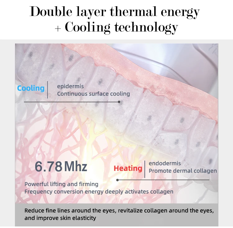 2024 New Upgraded Agemage 6.78MHz Energy Output Thermal Monopolar RF Radiofrequency Face and Eye Probes for Skin Rejuvenation