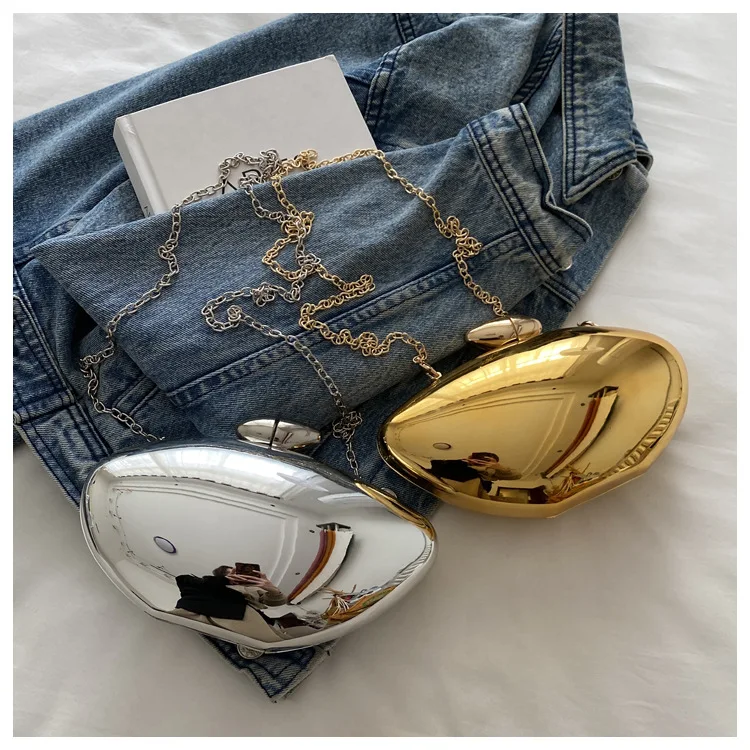 2024 New Arrival Personality Mango Shape Acrylic Bag Chain Crossbody Trendy Bags For Women