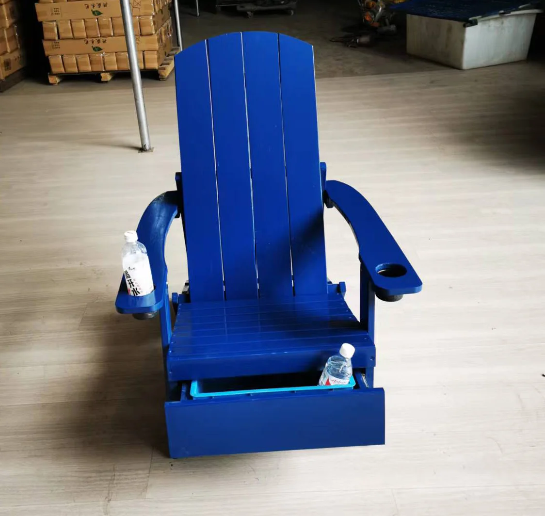OEM cheap modern foldable US leisure balcony backyard deck beach lawn outdoor furniture folding wooden cooler adirondack chair