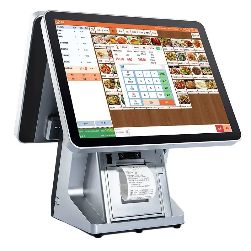Smart Pos Machine Wifi Cash Register Dual Screen Window All In One Pos Systems Clothing Store For Pharmacy Restaurants
