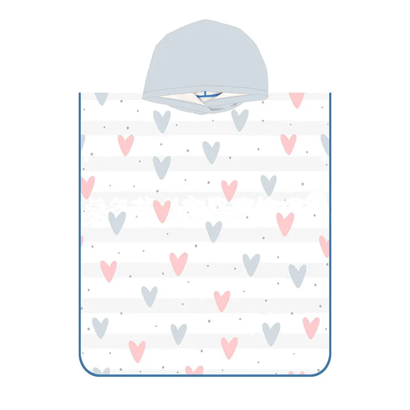 Factory High Quality Printed Microfiber Adults Beach Poncho Surf