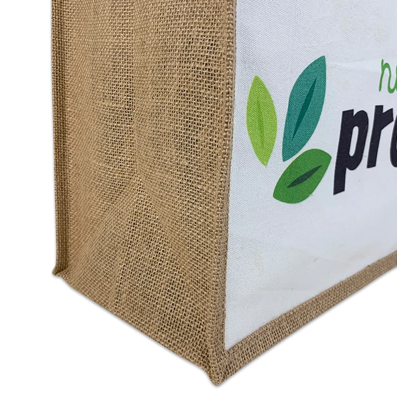 Factory supply waterproof burlap Eco Reusable Shopping tote hessian wholesale eco-friendly Hot sale Jute shopping tote bag