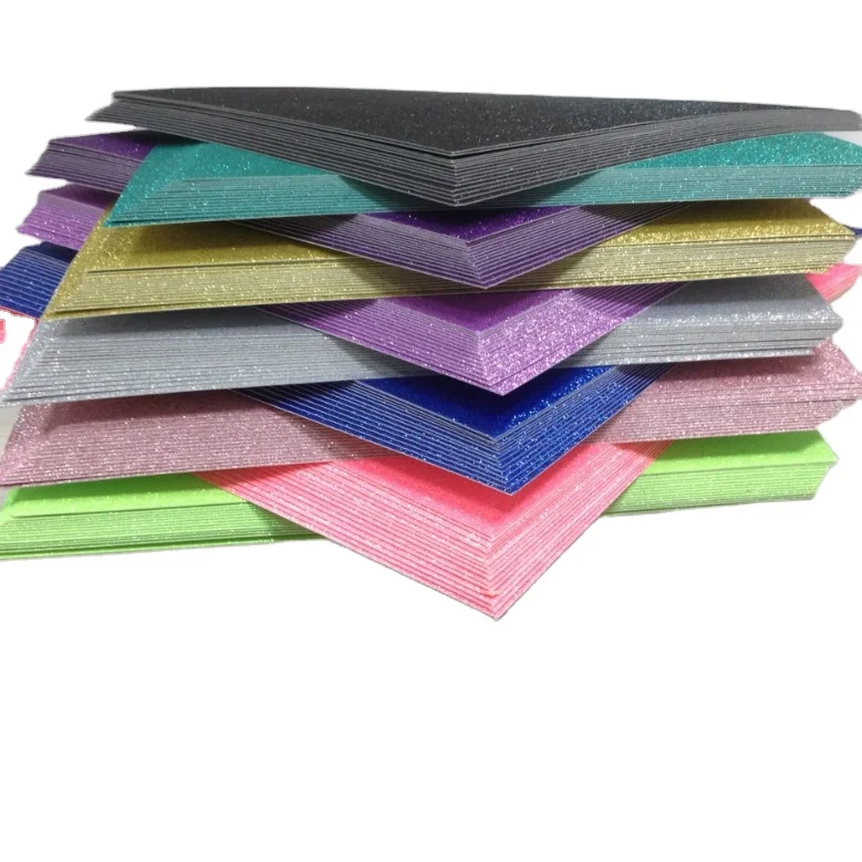 Top Quality Glitter Paper Sheet 12x12 In 30.5x30.5 cm 300gsm Material Paper For Handmade Crafts Making or Cards