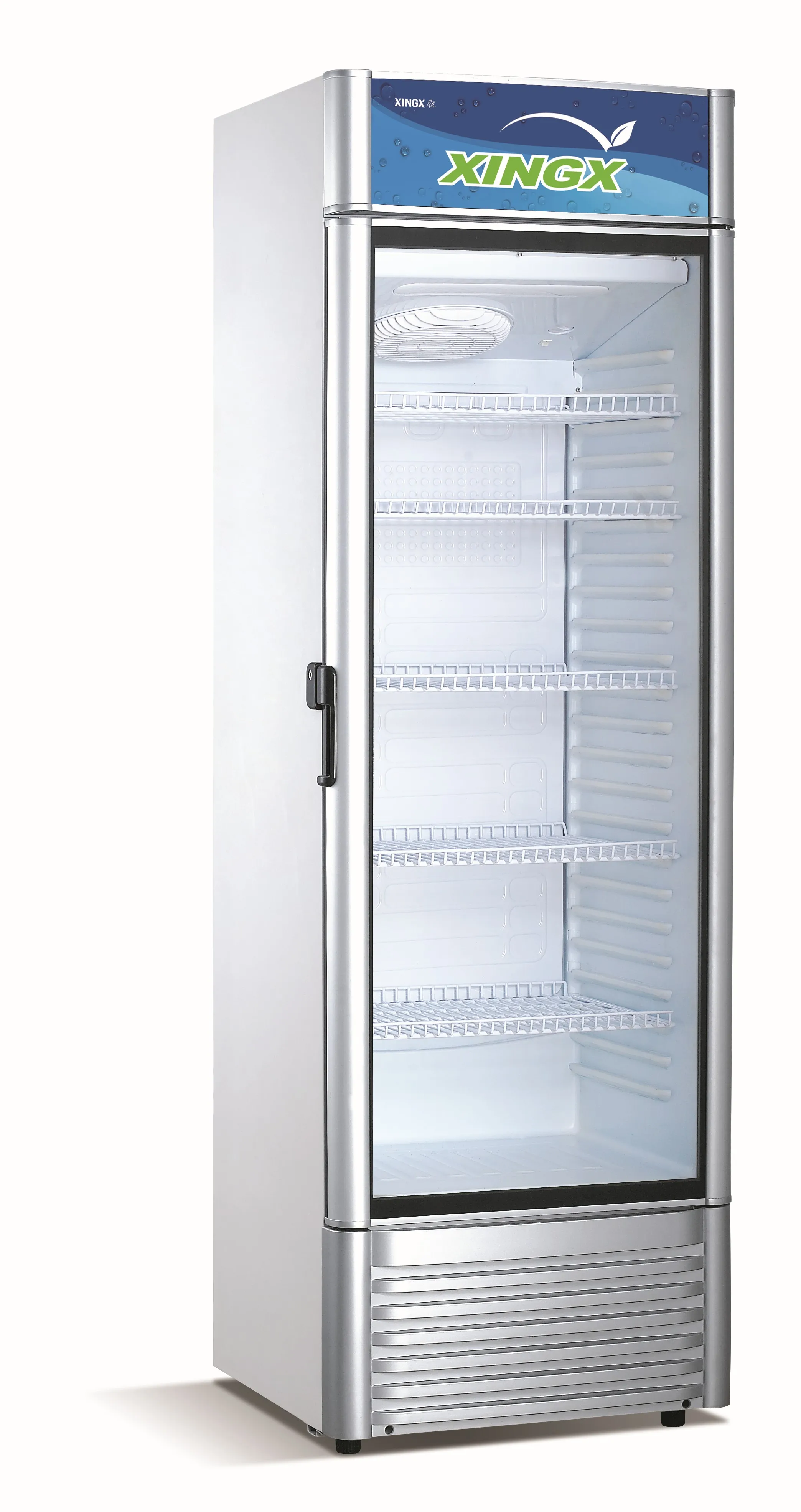 XLS-250FG upright glass door cooler beverage cooler commercial display fridge