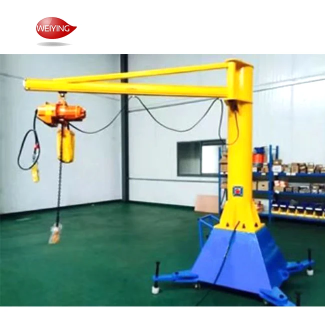 1 Ton 2 Ton Electric Slewing 180-360 Degree Flexible Pillar Slewing Jib Cranes For Sale