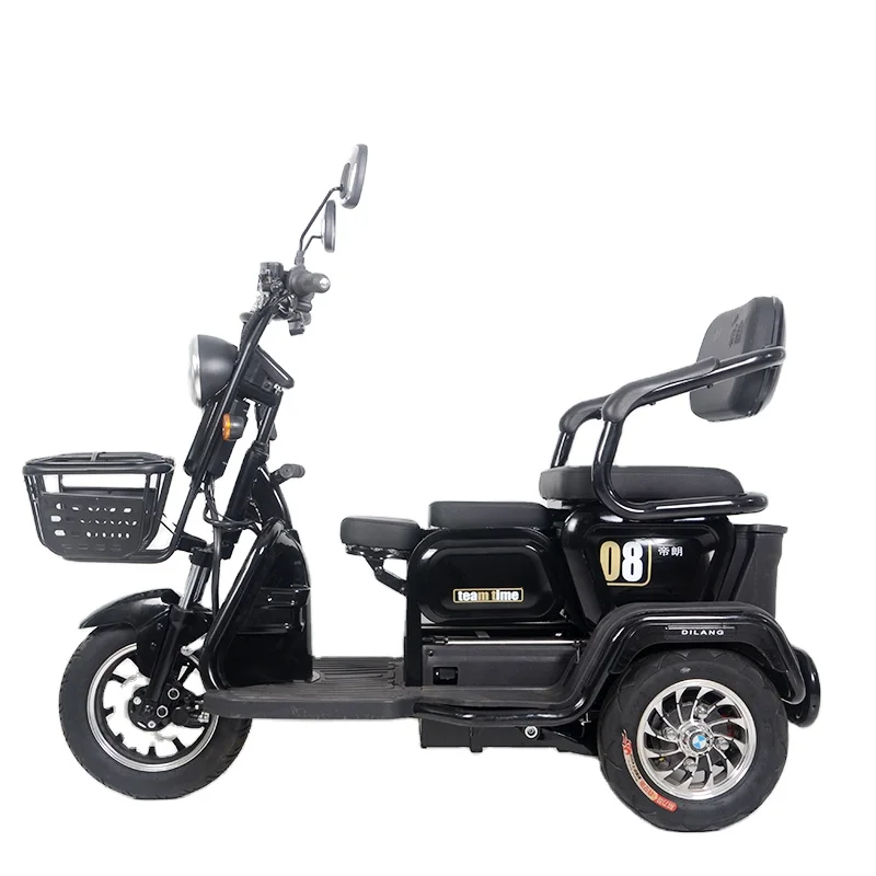 3 seats Adjustable Electric Vehicle 600W urban Electric Tricycles Solar Energy Electric Tricycle Cargo Tricycle Electric