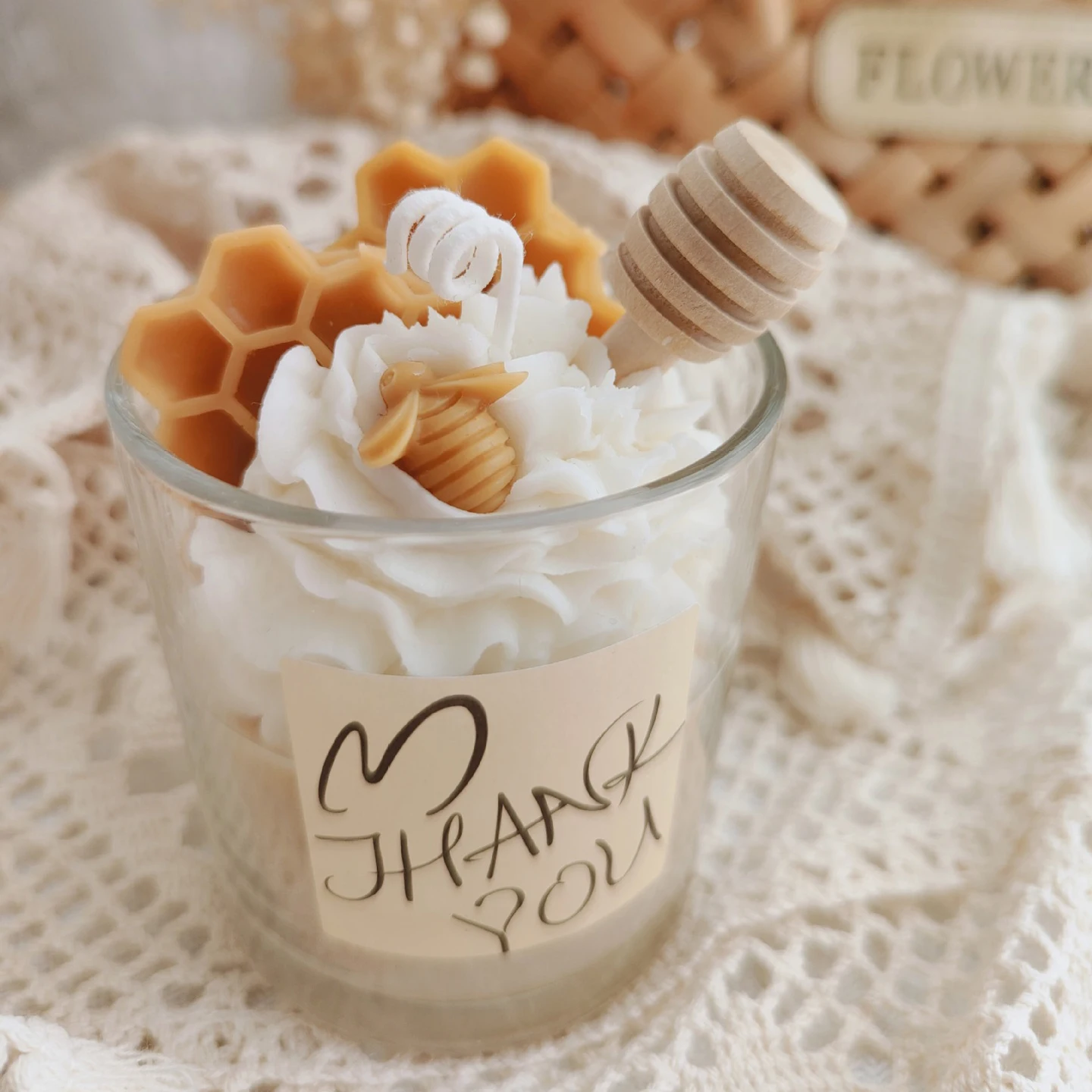 Wholesale luxury chocolate ice cream handmade cup wax cute fruit dessert aromatherapy candles as a Wholesome gift for friends