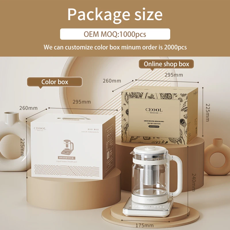 Boil Dry Protection Multi Function Health Pot 1.6l Electric Kettle Temparate Control Kettle Home Appliance%