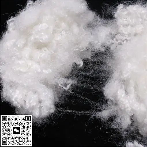 good quality white 100% Polyester 20D*64mm HC Polyester Staple Fiber for filling Polyester Fiber Manufacturers and Suppliers