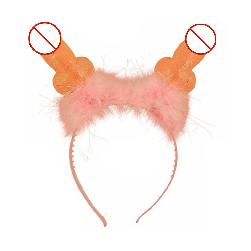 Novelty Penis Headband Adult Games Tiara for Girls Bachelorette Party Accessories
