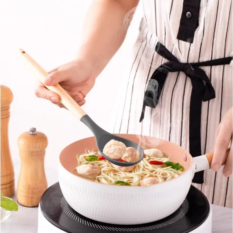 Set-12 Pieces Silicone Cooking Utensils Set Heat Resistant Spatula Set Nonstick Cookware
