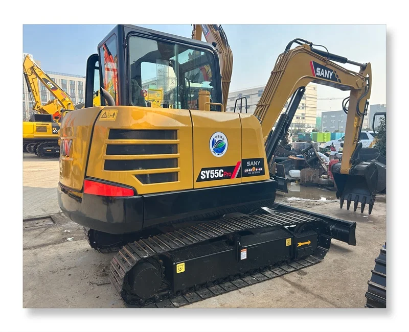 Лидер продаж хорошее состояние использованный sany sy55cpro sy55c 55c экскаватор с низким рабочим временем для горных работ