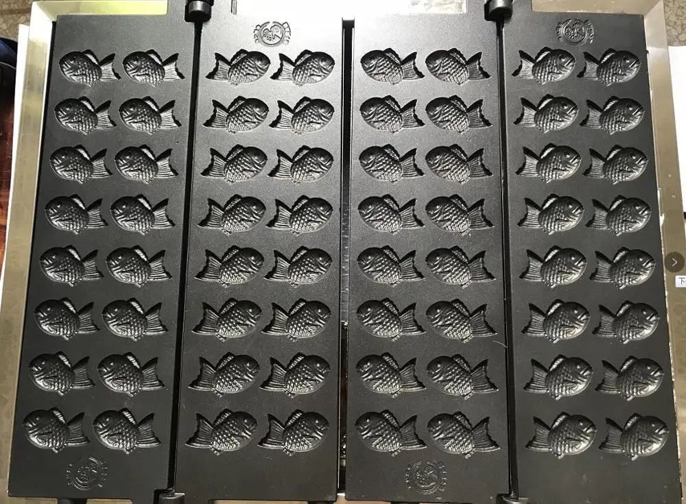 Free Shipping Mini 32 fish waffle maker Non stick coating Japanese style Small Taiyaki Machine