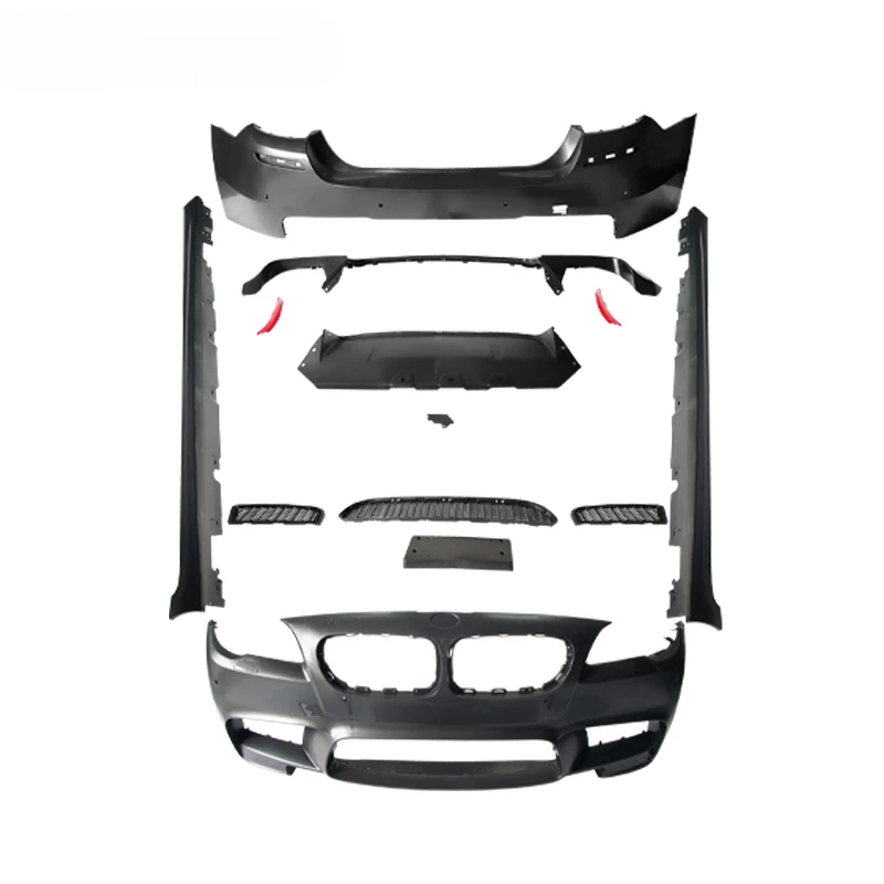 Car Part Side Skirts PP Plastics Front Rear Bumper Assembly Bodykit For 5 Series F10 Upgrade M5 Body Kits